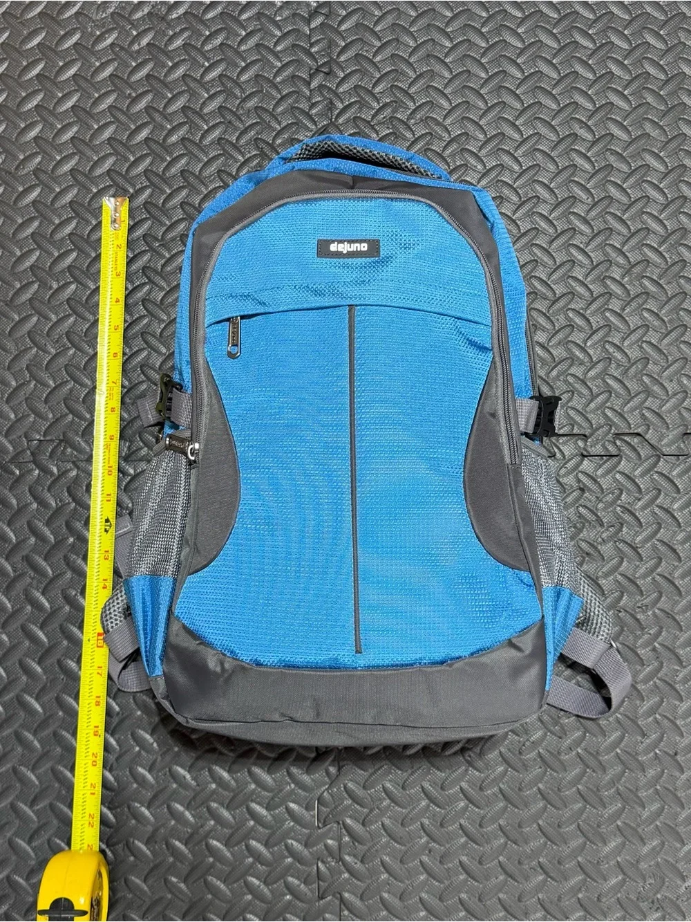 Dejuno Crestone Laptop Backpack Blue Gray Checkpoint Friendly DJB-601 19